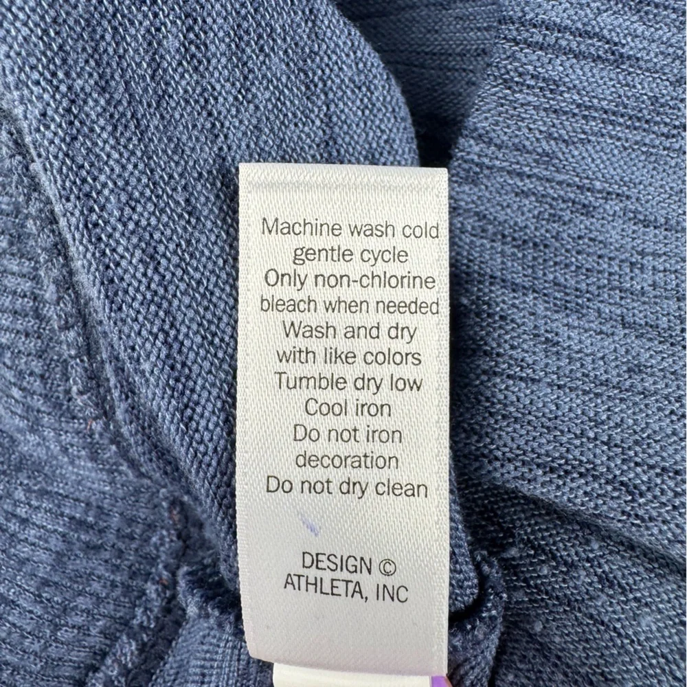 Athleta Heathered Blue Downplay mini skirt size medium like new